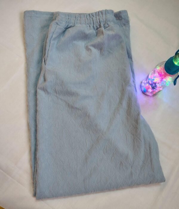 grey POPCORN PANTS