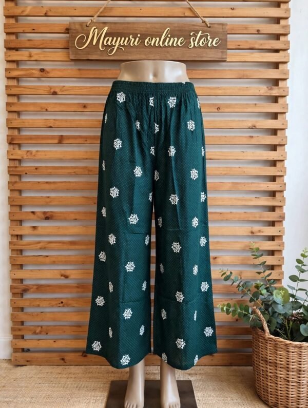 printed palazzo pant