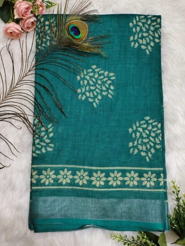 linen cotton saree